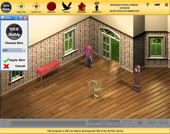 VFKBuddy sporting the new gold skin with the 