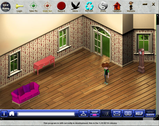 VFKBuddy with the main game loaded and a new interface (August 9, 2008)